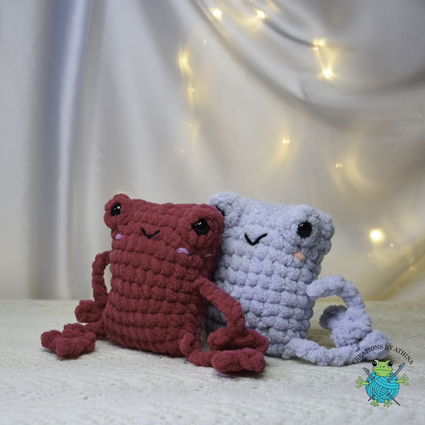 Frog with Dangly Legs Plushie