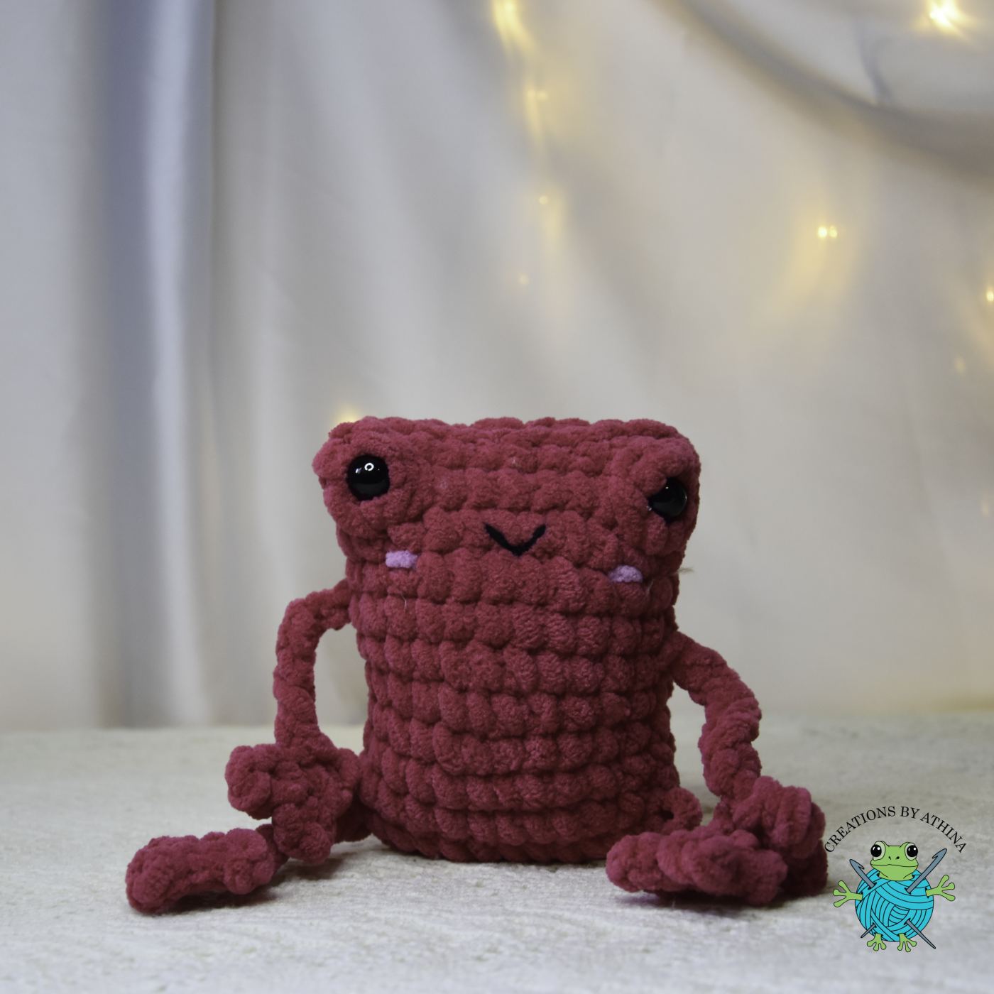 Frog with Dangly Legs Plushie