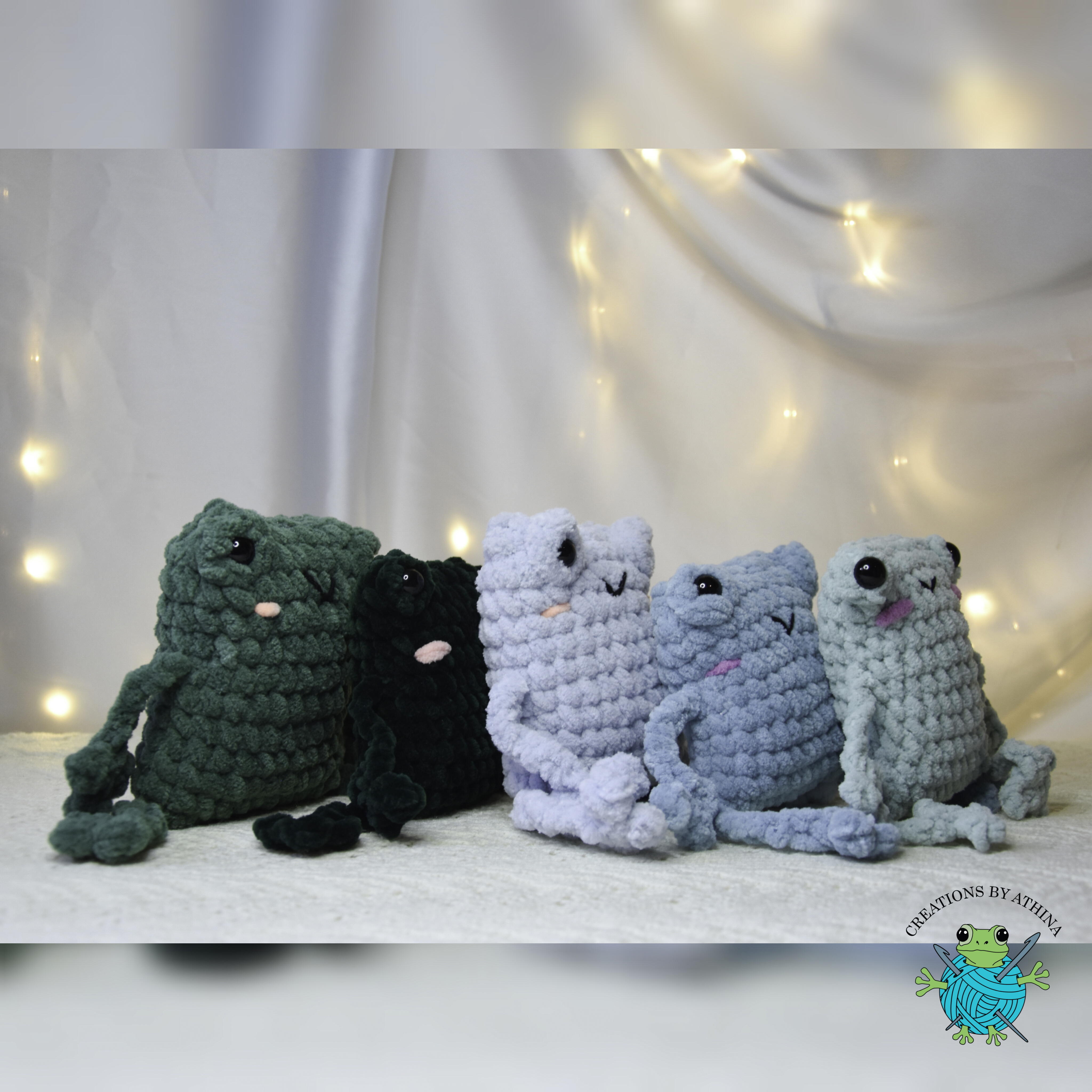 Frog with Dangly Legs Plushie